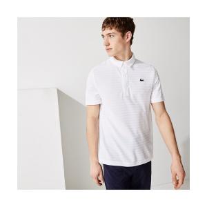 メンズ ポロシャツ 「EC限定」ジャカードボーダーゴルフポロシャツ