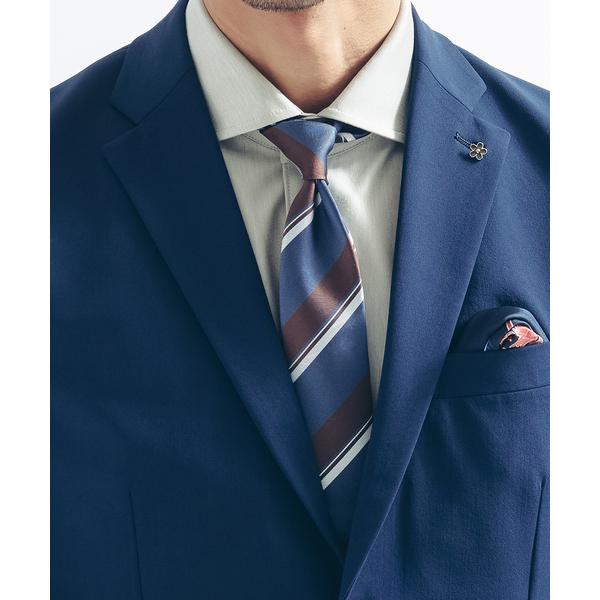 ネクタイ 「定番」シルク レジメンタル ネクタイ