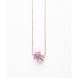 BLOOM（ブルーム） ネックレス 2月誕生石 K10 ピンクゴールド