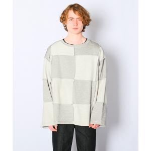 スウェット メンズ Wizzard ウィザード / SWITCHING CHECKERBOARD CREWNECK スウィッチングチェックボードクルー｜zozo