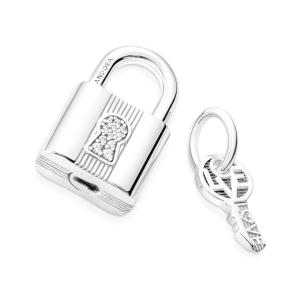 チャーム パドロック＆キー ダングル チャーム レディース