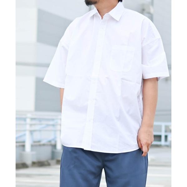 シャツ ブラウス メンズ 綿ブロード レギュラーカラー スプリンターサマーシャツ