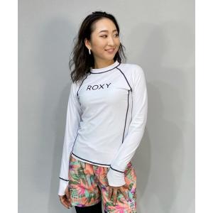 ラッシュガード ROXY/ロキシー  フィットタイプ  フロントロゴ長袖ラッシュガード