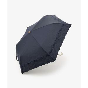 折りたたみ傘 ヘムフラワー刺繍晴雨兼用折りたたみ傘 日傘