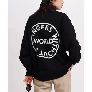 トレーナー スウェット 「 GIORDANO 」 サークルロゴ 12.7オンス ヘヴィーウェイトクルーネックスウェット (ユニセックス） レディース