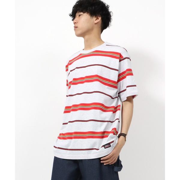 tシャツ Tシャツ メンズ Dickies/ディッキーズ ボーダー バックロゴプリント 半袖Tシャツ...