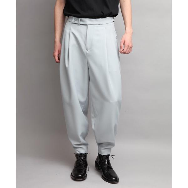 パンツ メンズ MAT TWILL TWO TUCK TAPERED PANTS