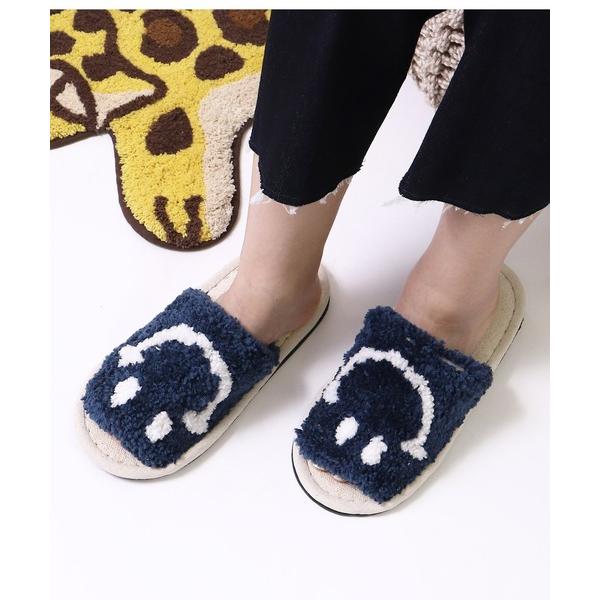 スリッパ スリッパ ルームシューズ スマイル アロハ タフティングスリッパ Slippers Mil...