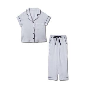 パジャマ ルームウェア ヴィンテージサテンパジャマ 半袖ロングパンツ/セット 「BOX付」／SLEEPY SLEEPY レディース