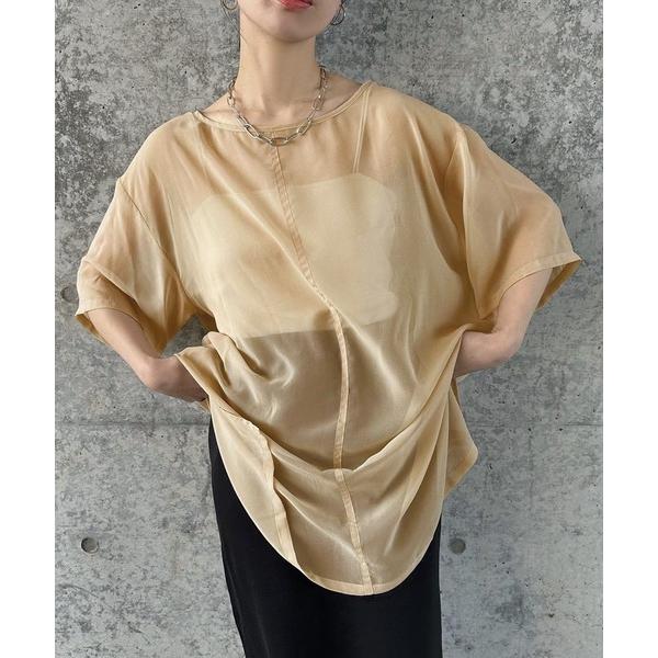 ブラウス シャツ オーバーシア―トップス レディース