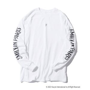 tシャツ Tシャツ レディース ROOPTOKYO限定:EMILY IN PARIS Sleeve Logo L/S Tee 袖ロゴ ロンT グラフィ｜zozo