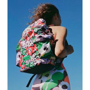 リュック adidas × マリメッコ 総柄プリント スポーツ
