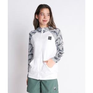ラッシュガード ROXY LEAF PARKA/ロキシー長袖パーカーラッシュガード(水着)