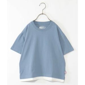 tシャツ Tシャツ キッズ 「キッズ」USAコットン裾レイヤードT(120~160cm)