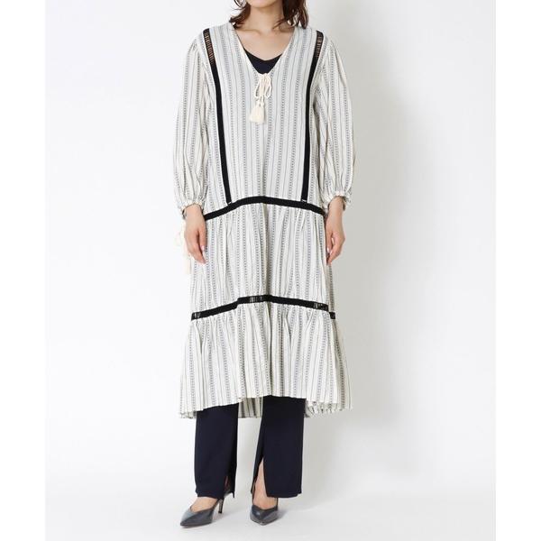 ワンピース BY MALENE BIRGER / FAGARA(エキゾチック柄Ｖネックワンピース)