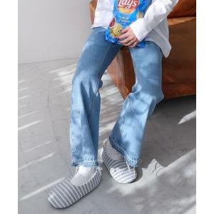 スリッパ 2wayボーダールームシューズの商品画像