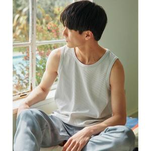 タンクトップ ドライワッフル ロング タンクトップ -吸水速乾-