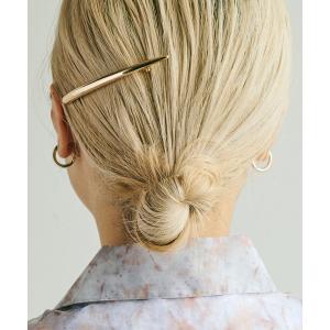 ヘアクリップ テーパード ライン メタル バレッタの商品画像