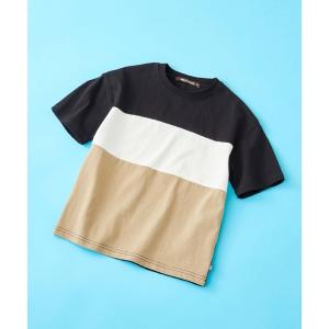 tシャツ Tシャツ キッズ SHI-JOMAN / シジョマン ビックシルエット 切替デザイン Tシャツ 半袖 キッズ｜zozo