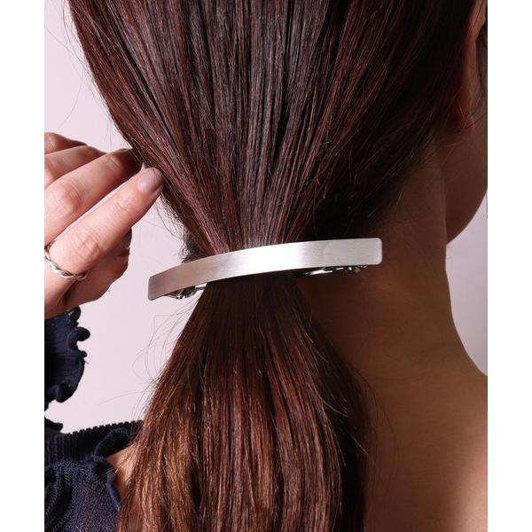 ヘアクリップ (SB)スリム スティック メタル バレッタ