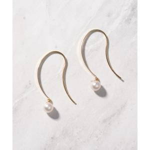Jewel closet by L&Co. ピアス K18 アコヤパール フック ピアス 8mm