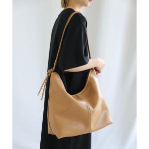 ハンドバッグ フェイクレザーノットハンドルミドルバッグ