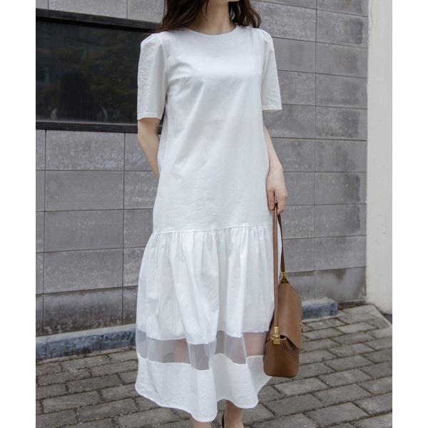 ワンピース シースルーロングワンピース