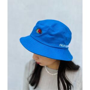 帽子 ハット レディース FRUIT OF THE LOOM / LOGO EMB BUCKET HAT ロゴ バケットハット 14713000｜zozo