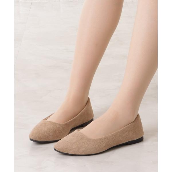 パンプス スエード調ベーシックポインテッドパンプス
