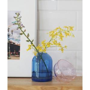 花瓶 レディース amabro TWOTONE VASE アマブロ ツートーン フラワーベース ラウンド 花瓶 クリアの商品画像