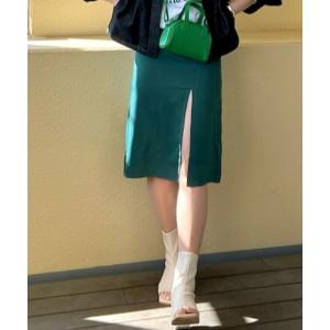レディース スカート courage/クラージュ/スリットスカートの商品画像