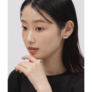 イヤリング ラインパールノンホールピアス / 271742