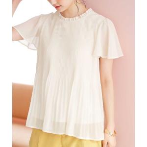 ブラウス シャツ プリーツシフォンブラウス レディース