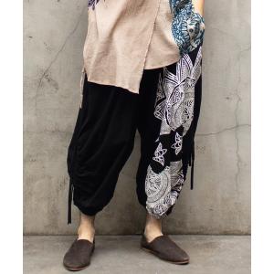 パンツ 「チャイハネ」スキナド変形MEN'Sワイドパンツ メンズ レディース