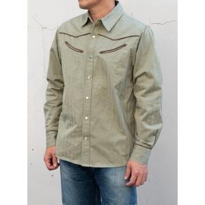 ヌーディージーンズ ウエスタンシャツ ベージュ 新品タグ付 長袖 Nudie Jeans（ヌーディージーンズ） シャツ Gonzo Western Shirt