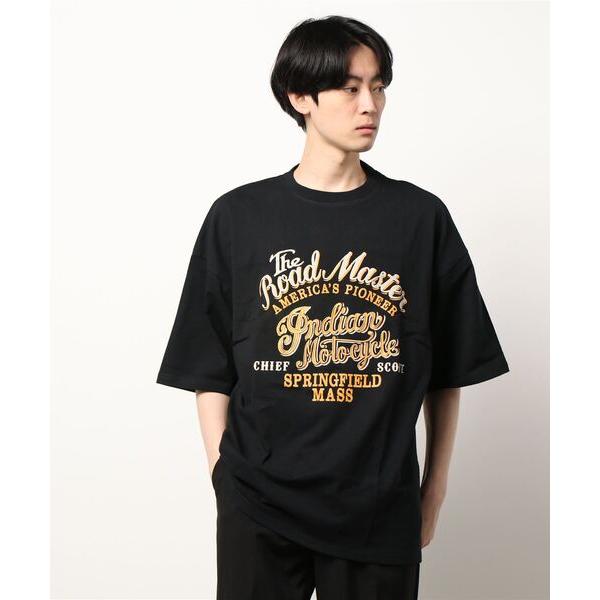 tシャツ /INDIAN/刺繍+プリント　オーバーサイズTシャツ メンズ レディース