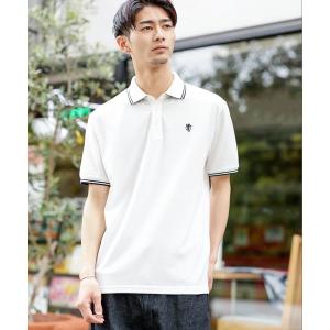 ポロシャツ サマー 鹿ノ子 ／ ワンポイント 刺繍 半袖 ポロシャツ 