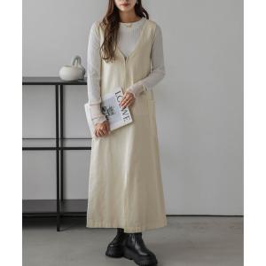 ワンピース Vネックデニムワンピース