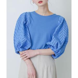 tシャツ レースドッキングトップ レディース