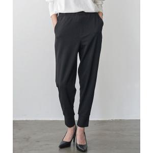 スラックス パンツ ペアスキンバックスリットジョガーパンツ レディース