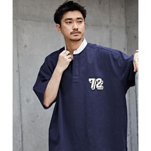 メンズ tシャツ Tシャツ WEB限定 MACOBER×FREAK'S STORE/マコバー 別注 ビッグシルエット ワッペンデザイン スタンドカラー｜zozo