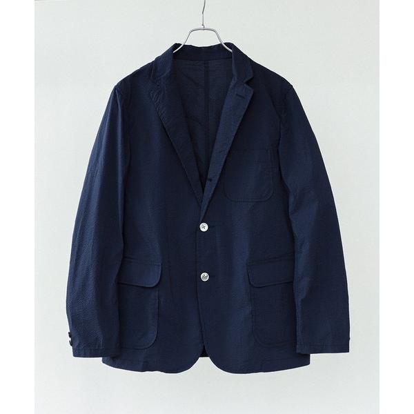 ジャケット テーラードジャケット COOLMAX(R) シアサッカー 3ボタン ジャケット メンズ