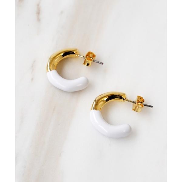 ピアス レディース 「SIGNAL / シグナル」Enamel hoop pierce/ エナメルフ...