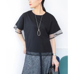 tシャツ Tシャツ レディース BEAMS HEART / シアー レイヤード プルオーバー