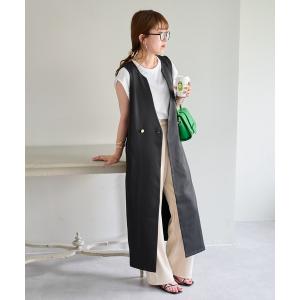 ワンピース ジャンパースカート 【WEB限定】金釦ベストジャンスカ