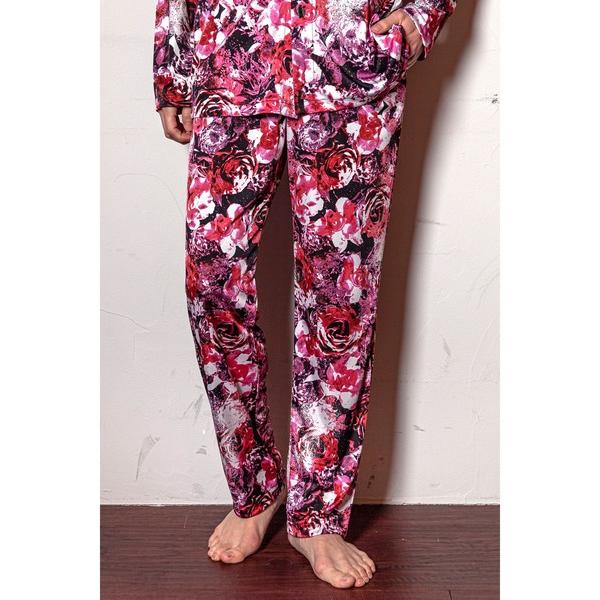 ルームウェア R by TORNADO MART∴ローズプリントラウンジパンツ「セットアップ可」 メ...