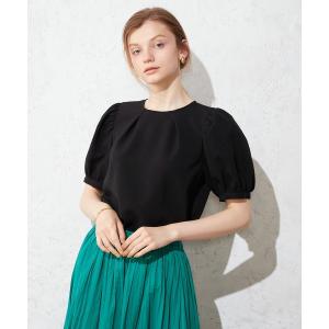 ブラウス シャツ タックスリーブブラウス レディース