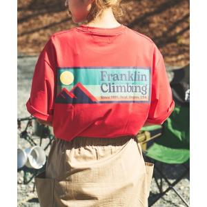 tシャツ 「Franklin Climbing」フレックスバックプリントボックスロゴ半袖Tee メンズ レディース