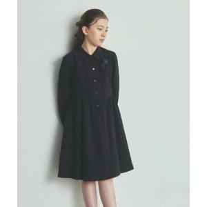 ワンピース 卒業式 長袖ピンタックシャツワンピース キッズ 子供服 女の子