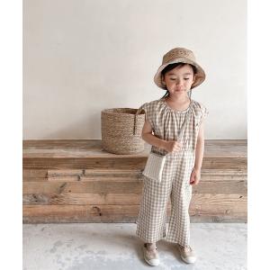 オールインワン キッズ aimoha-KIDS- 子供服　ギンガムチェックノースリーブオールインワン｜ZOZOTOWN Yahoo!店